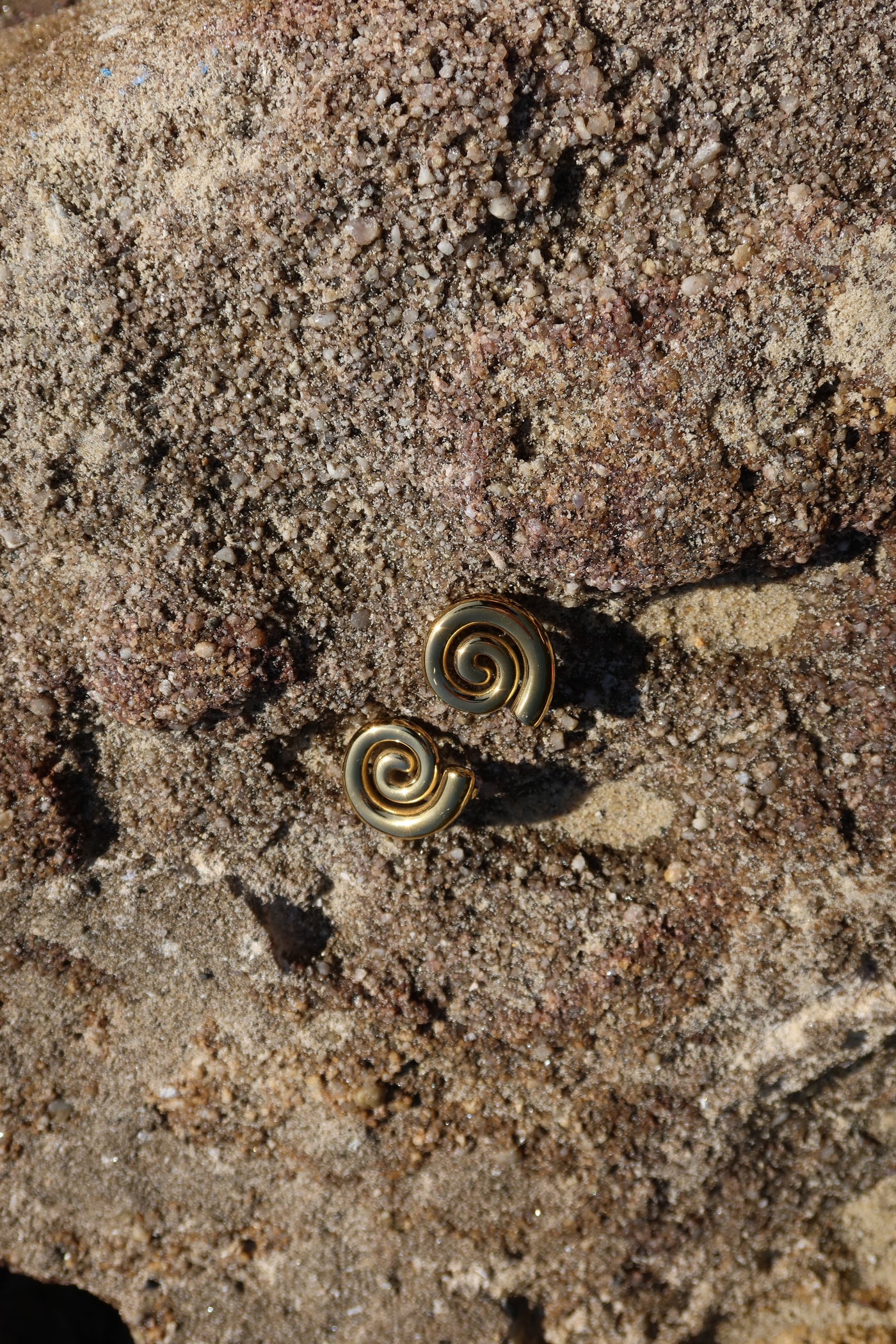 Spiral Gold Earrings