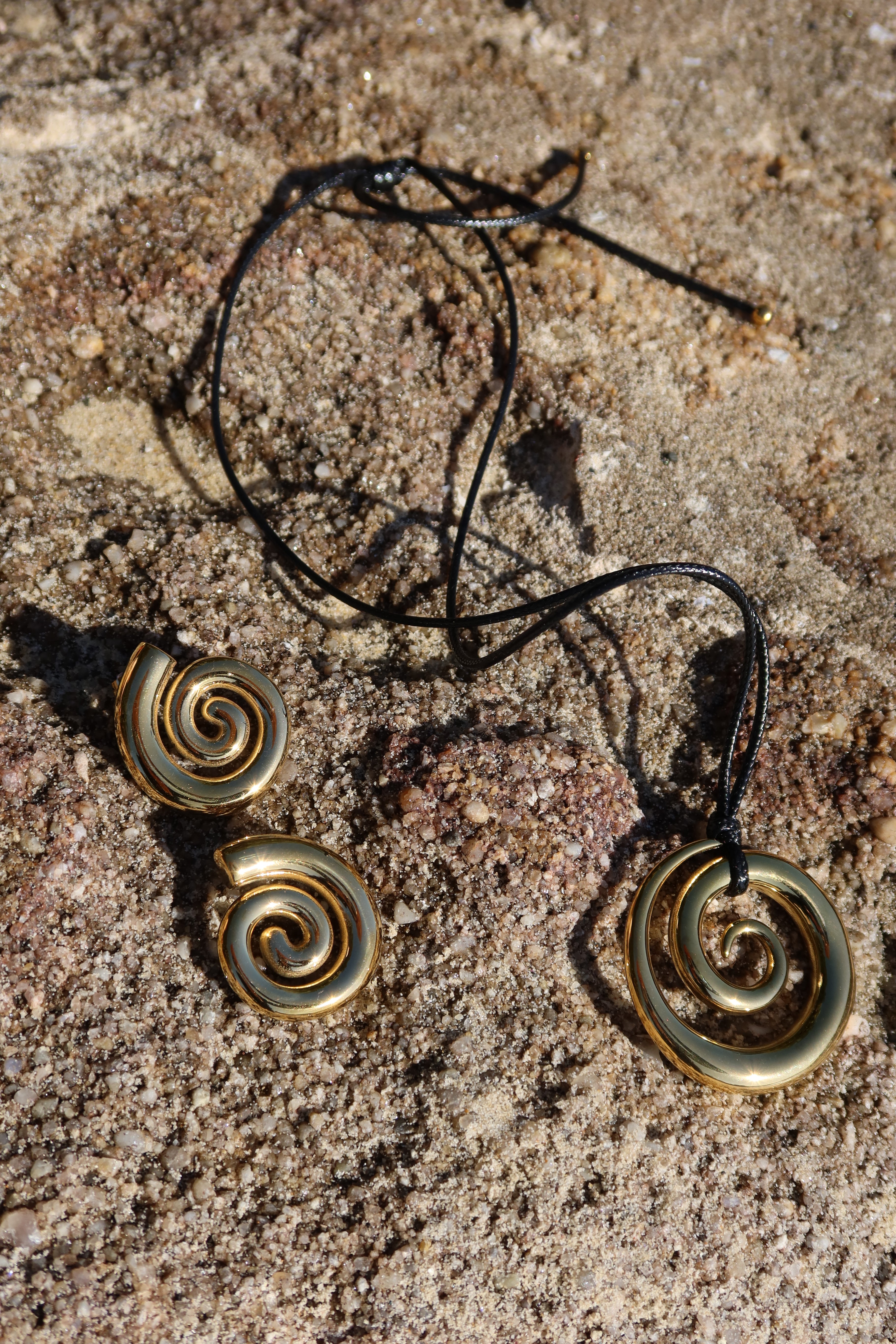 Spiral Gold Necklace