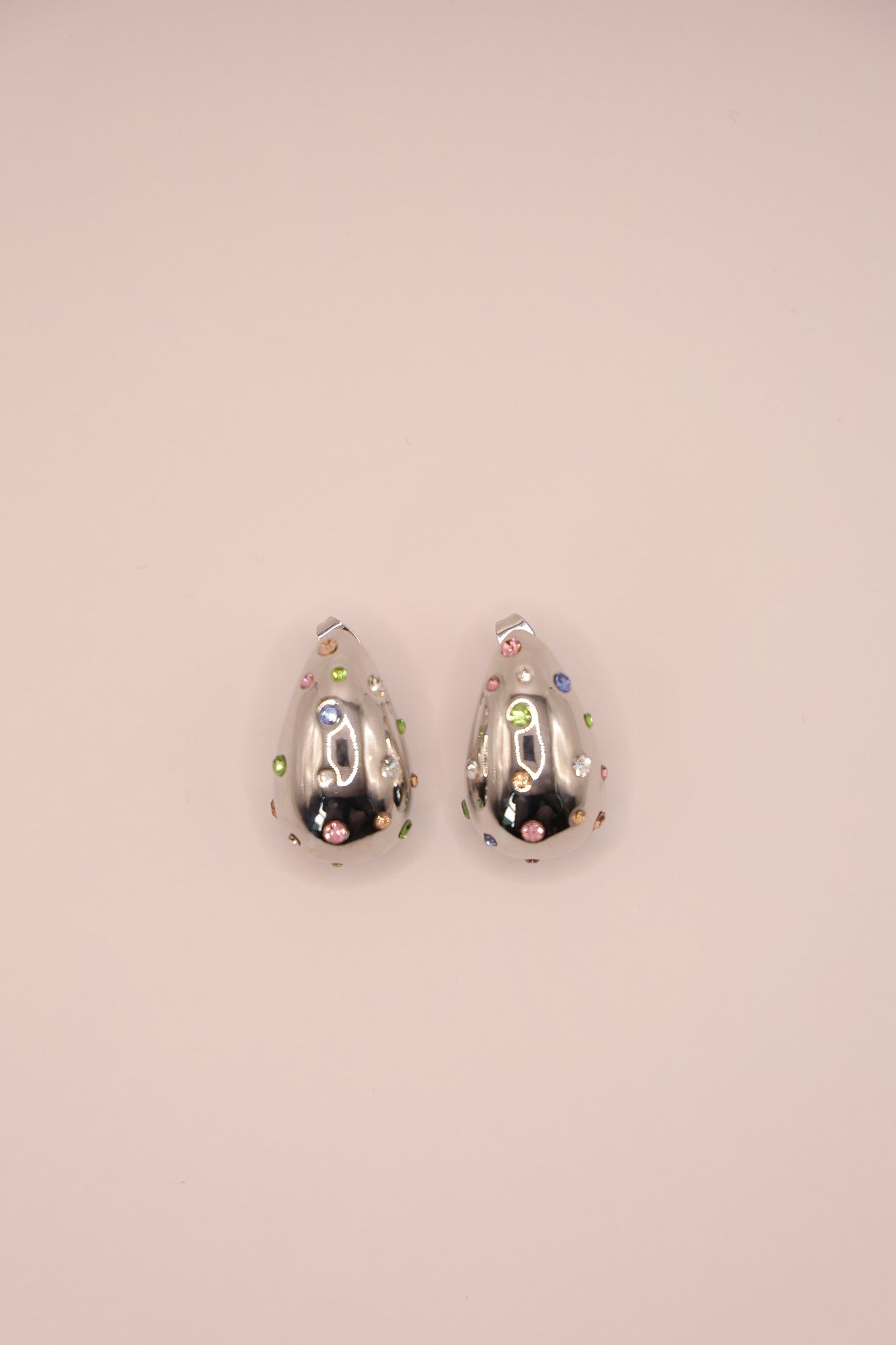 Crystal Rain Silver Earrings