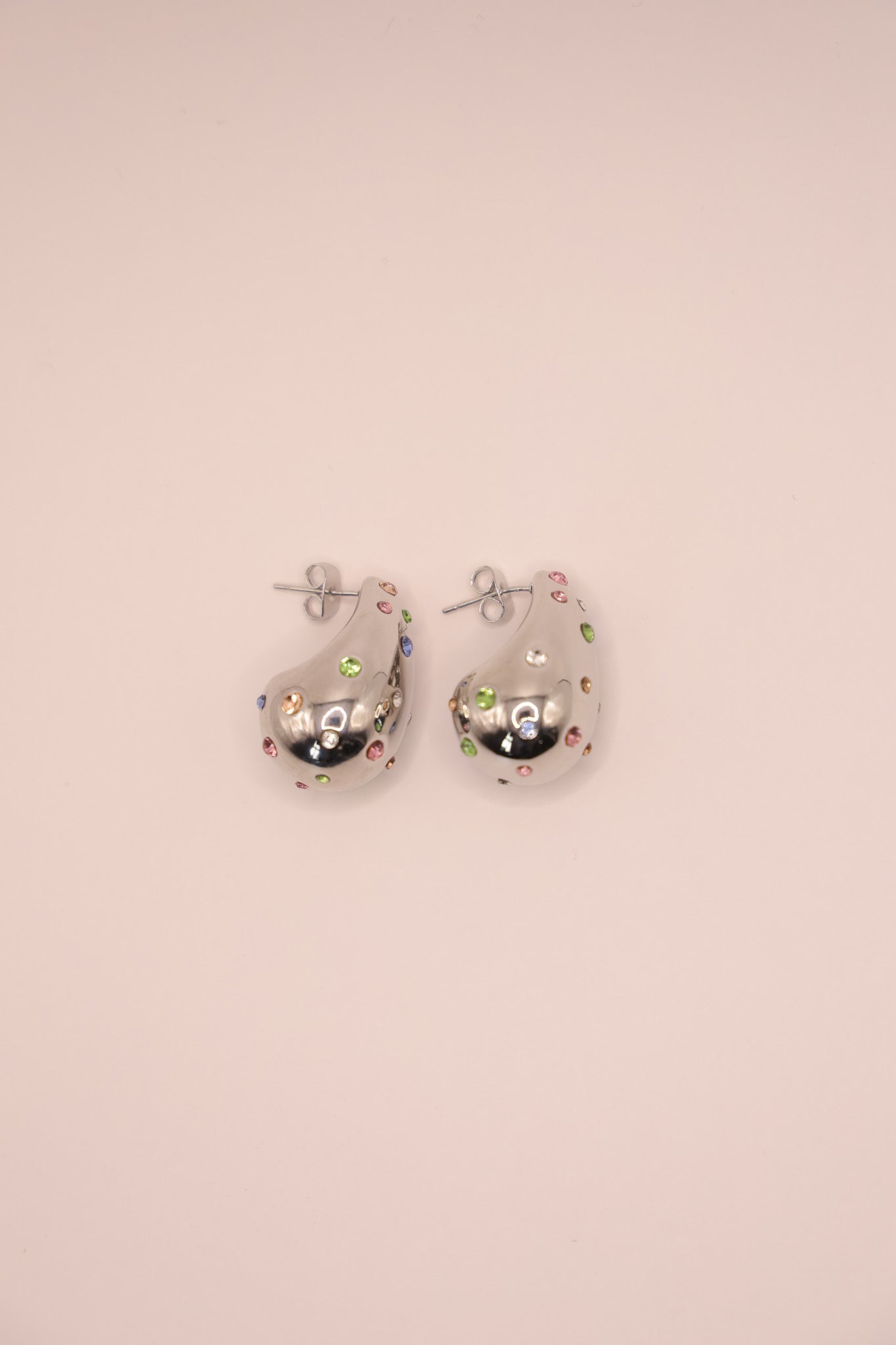 Crystal Rain Silver Earrings