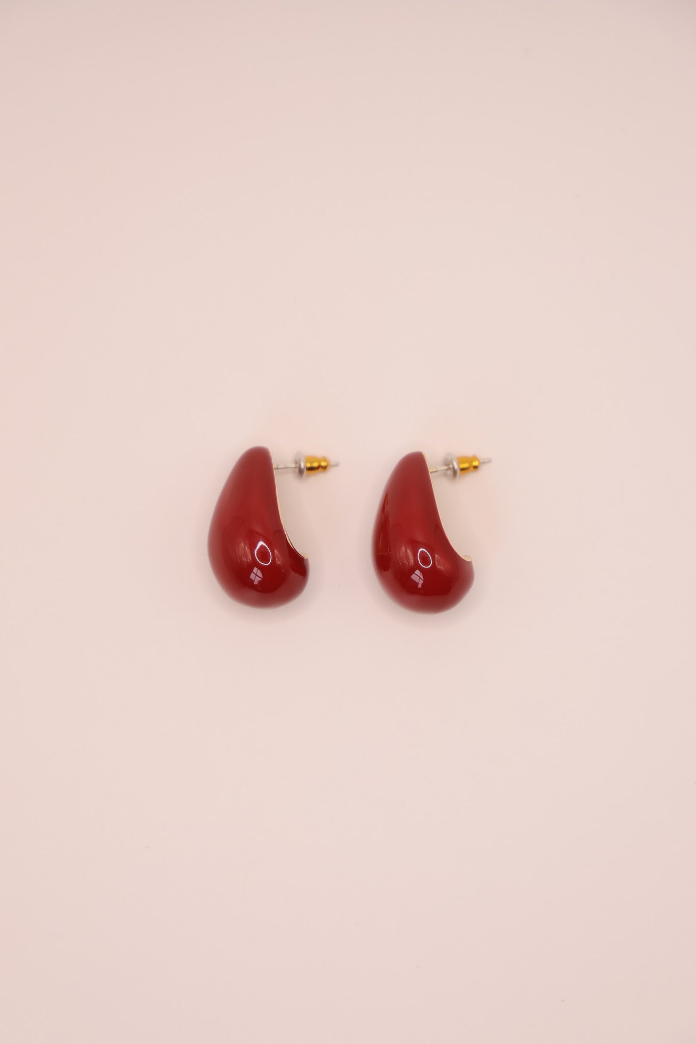 Red Raindrop Earrings