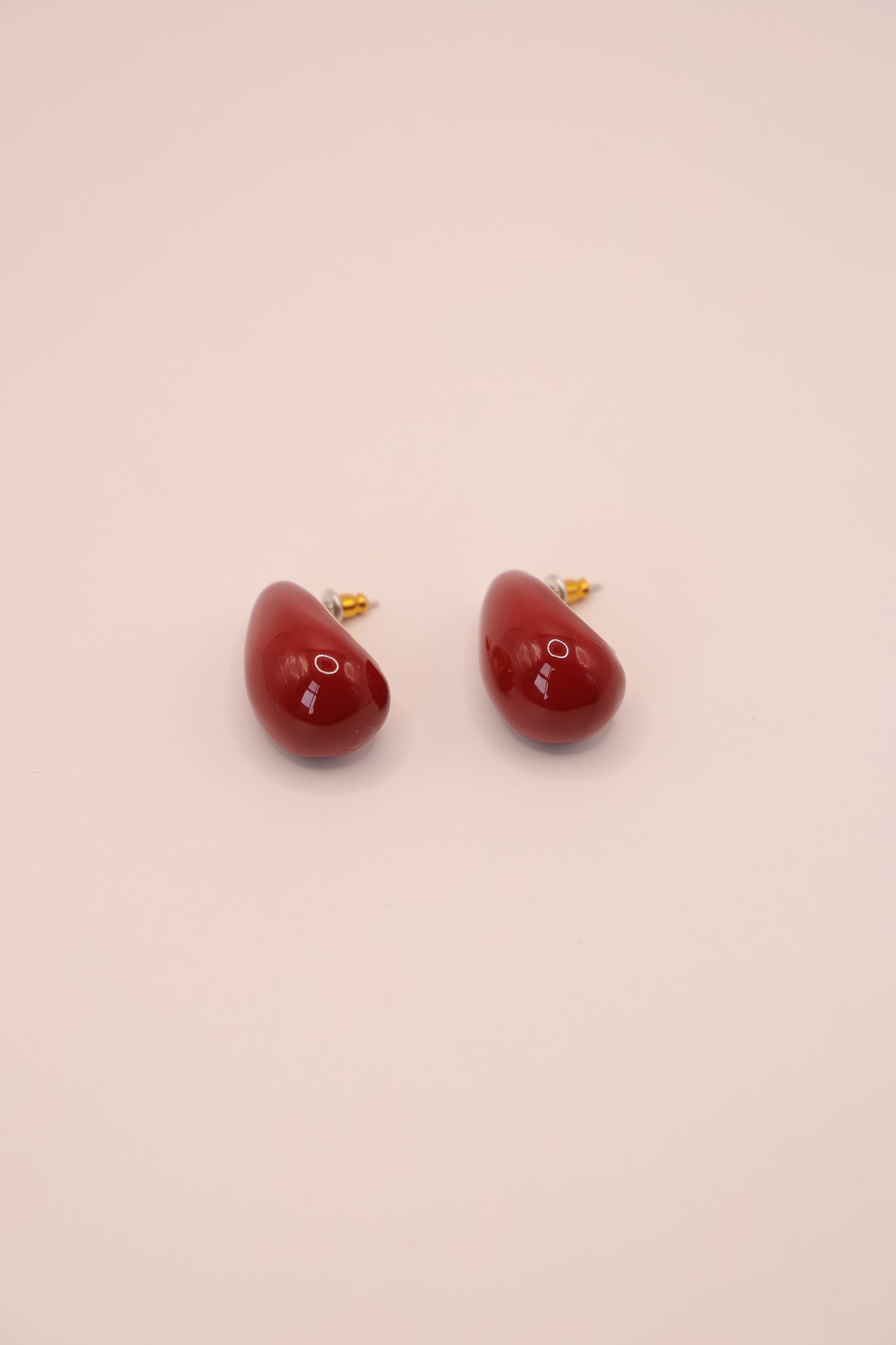 Red Raindrop Earrings