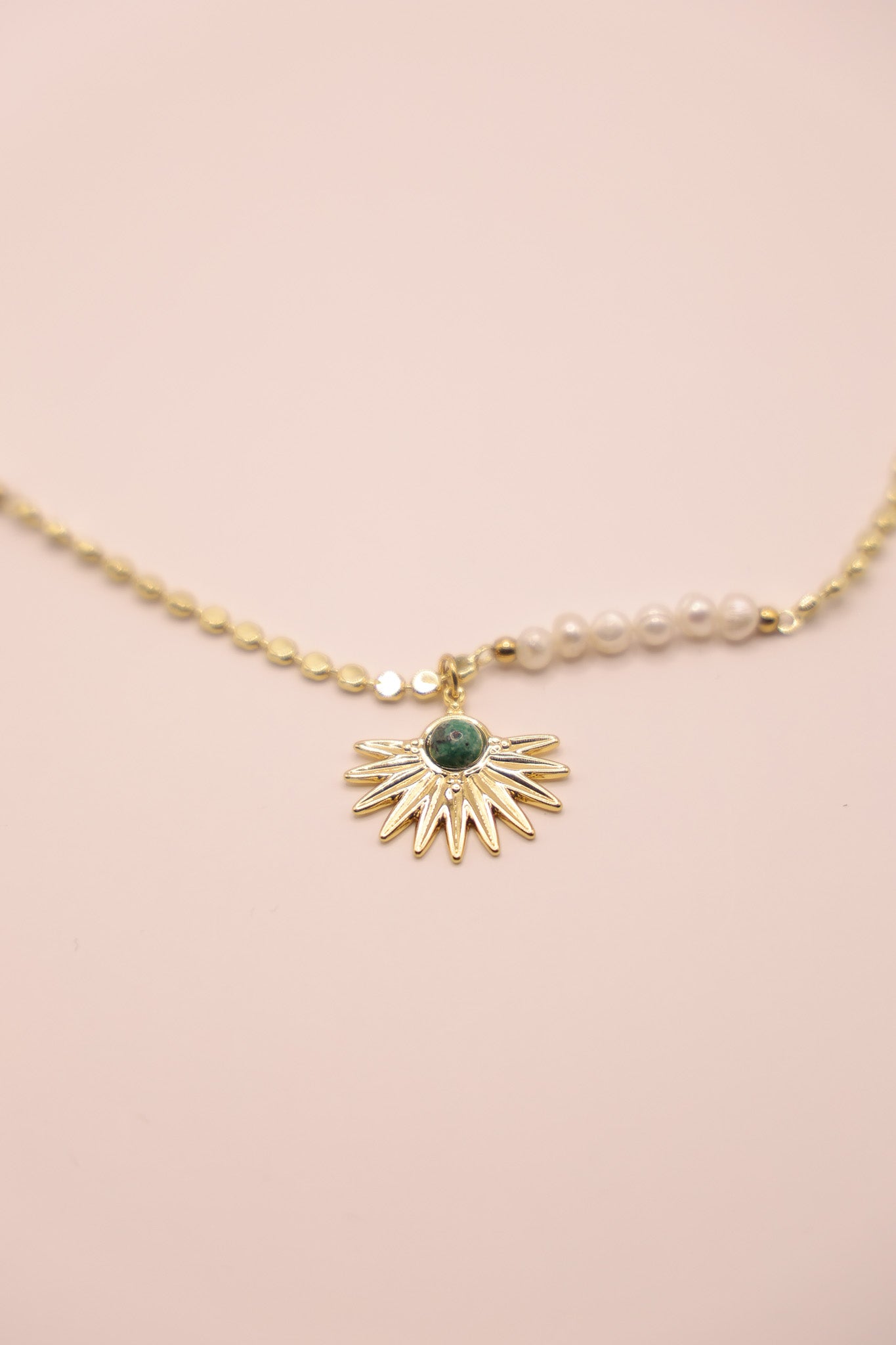 Sunflower Pearl Necklace