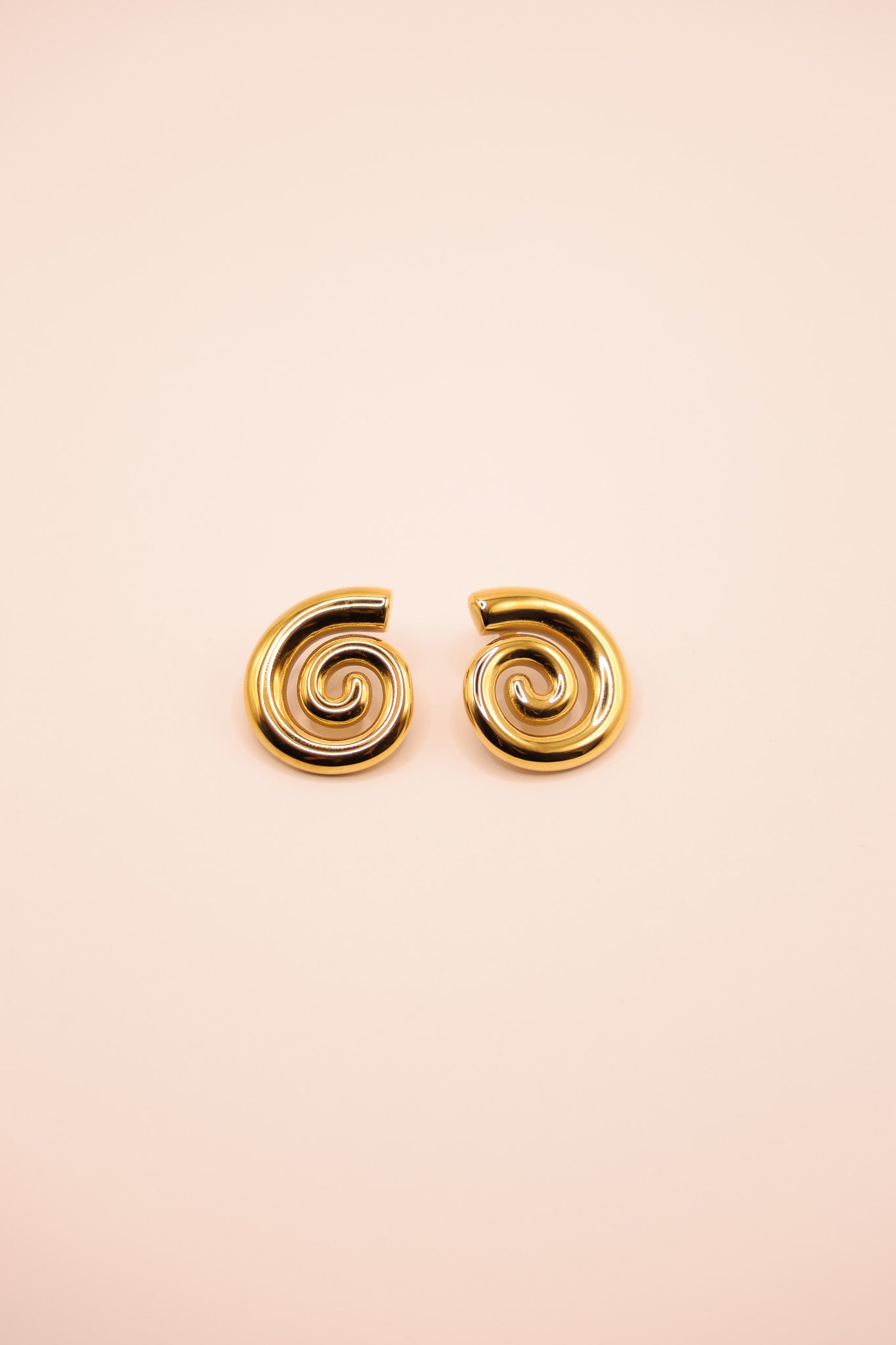 Spiral Gold Earrings