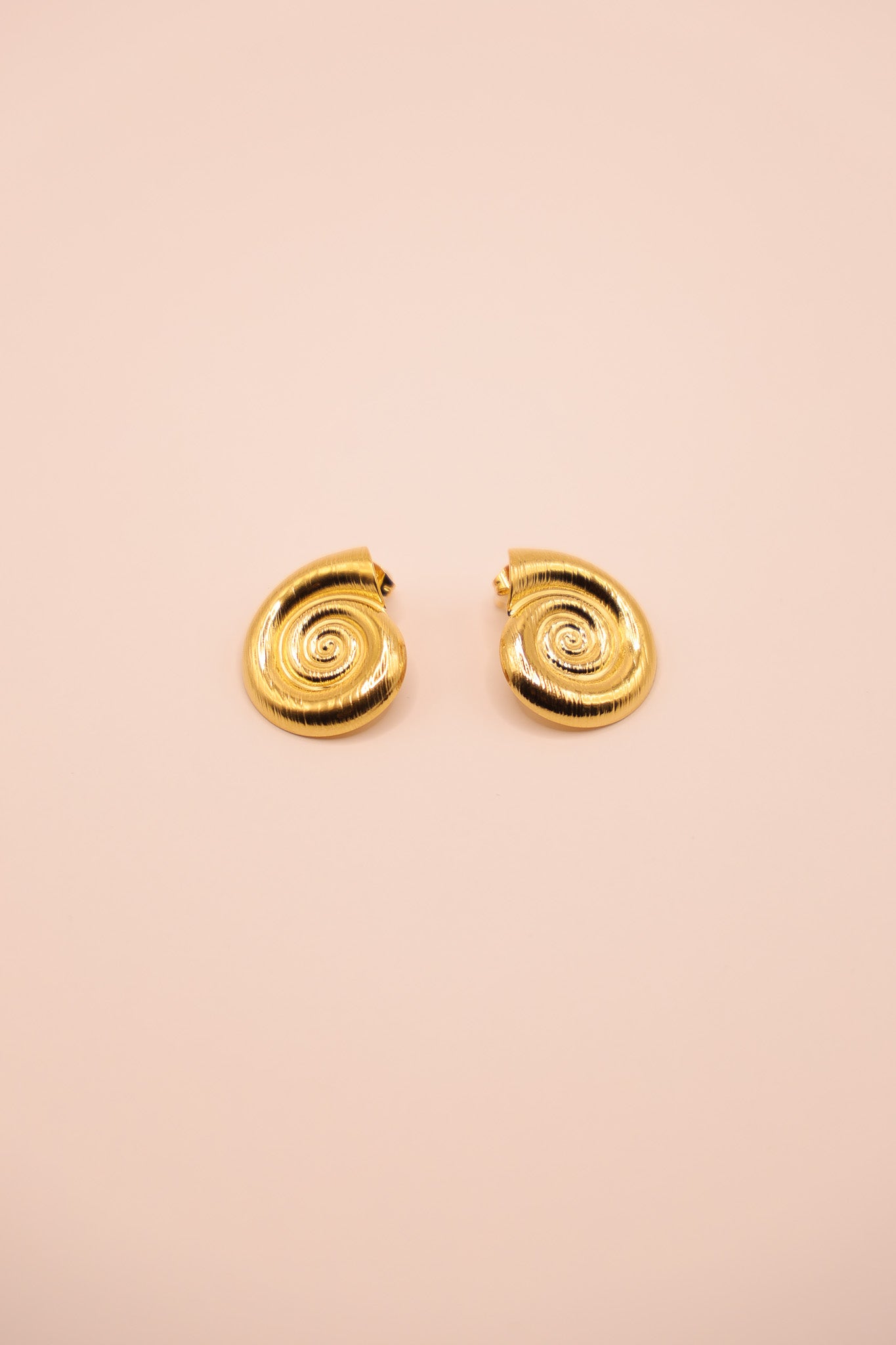 Spiral Gold Earrings #2