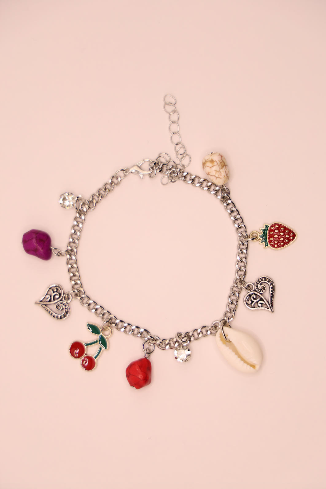 Fruity Seashell Charm Bracelet