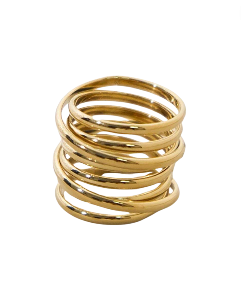 Zara Maxi 18K Gold Plated Ring