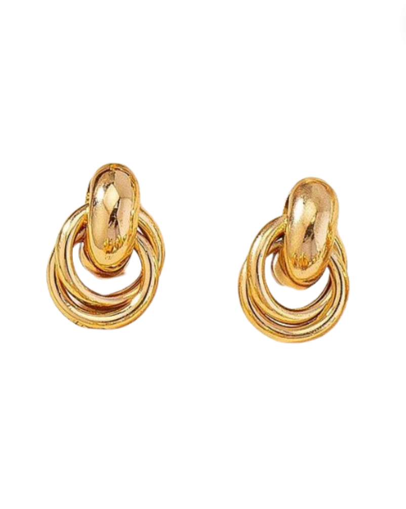 Mini Knot Gold Earrings