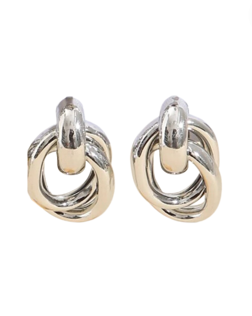 Knot Silver Earrings