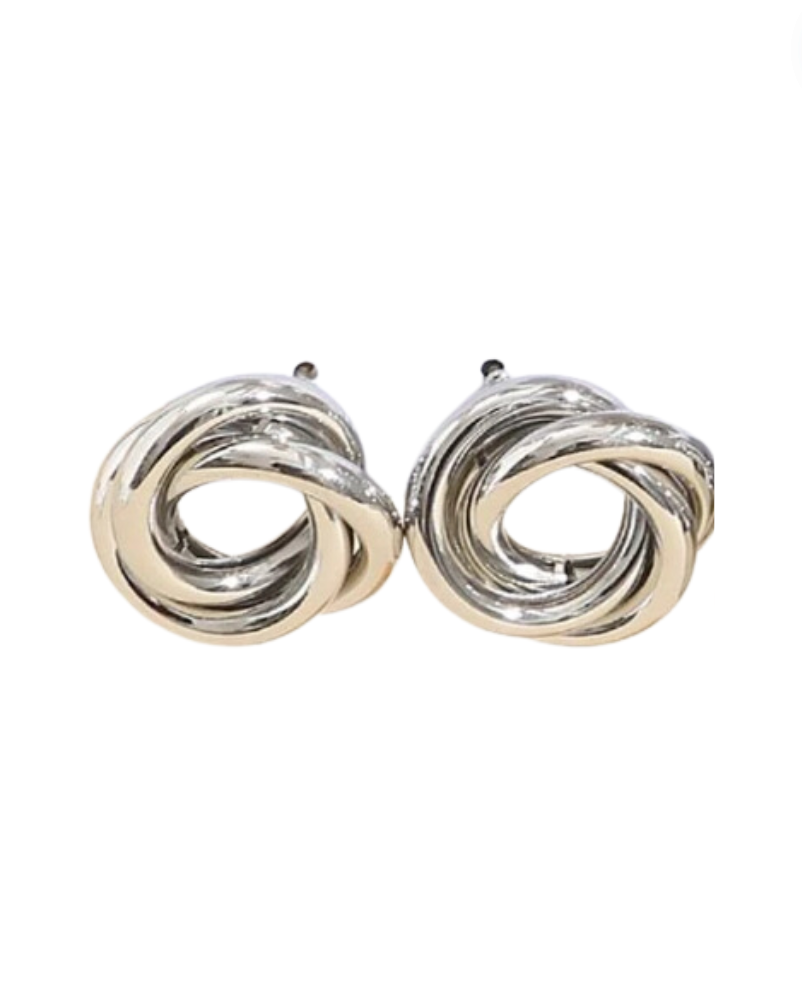 Knot Silver Earrings