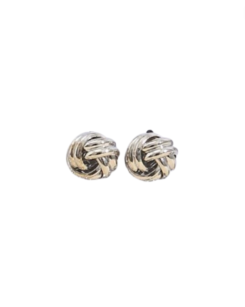 Knot Silver Earrings