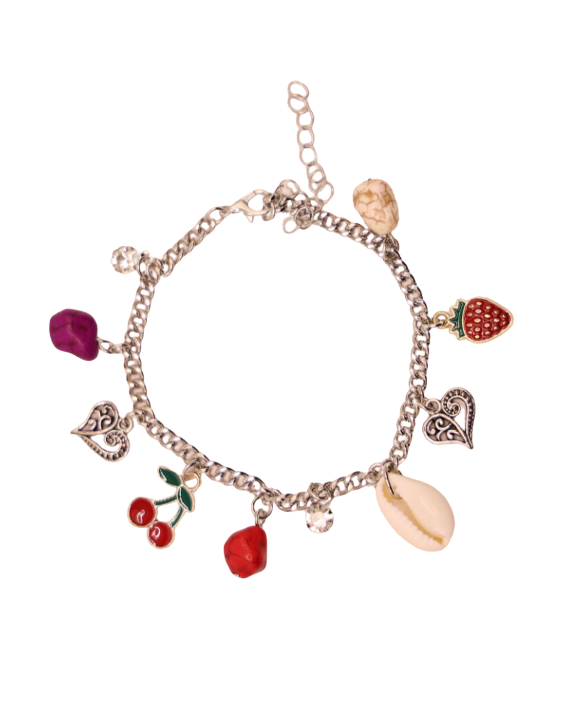 Fruity Seashell Charm Bracelet