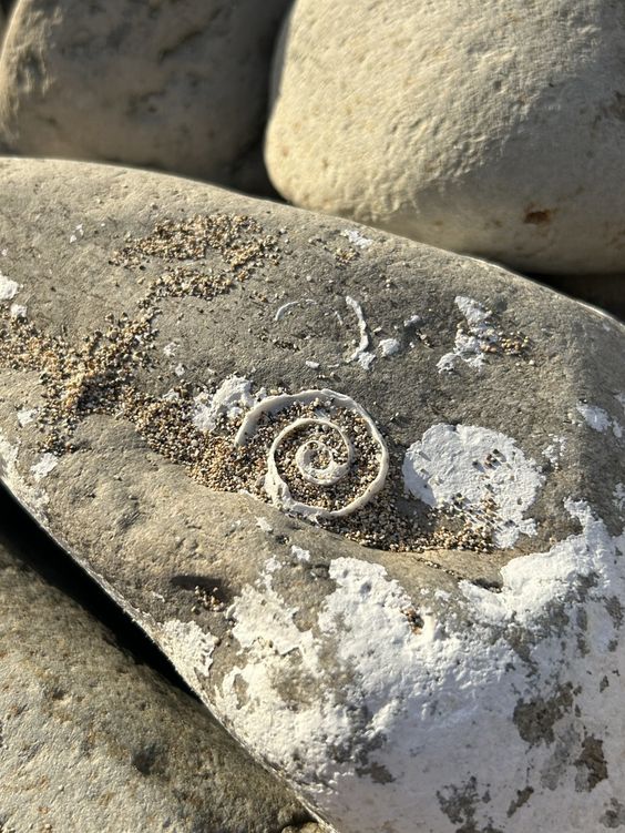 Spiral White Ring